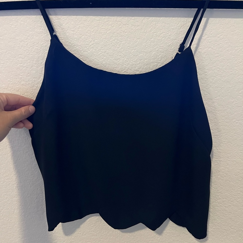 LA Hearts Black Crop Top